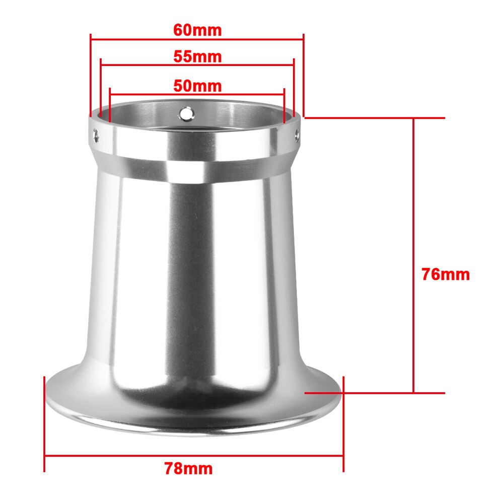 50mm Aluminum Alloy Velocity Stack for PWK PE VM 21mm 24mm 26mm 28mm 30mm Carb Air Filter Trumpet Velocity Stack Funnel Fit