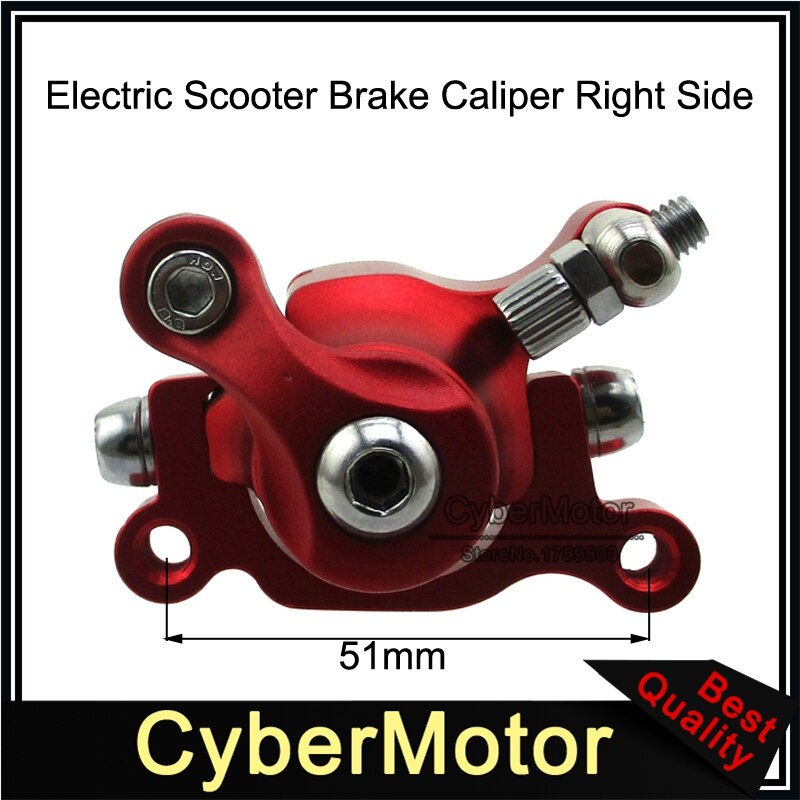 Red Left & Right Side Brake Calipers For Electric Scooter E-Scooter