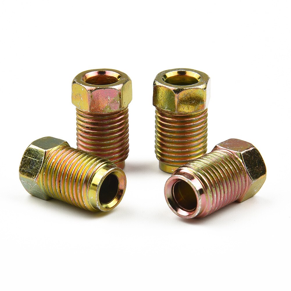 Brake Pipe 2 Qty 2 Way Female Connector With 4 M10 10mm Male Nuts 3/16 " Union 10mm Female Brake Pipe Connectors
