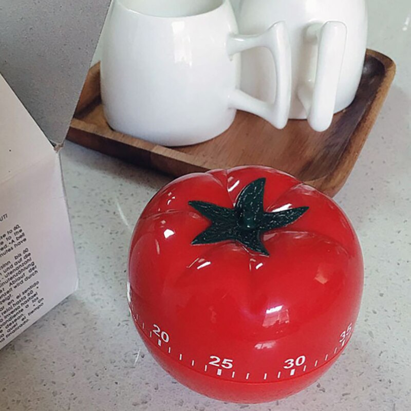 Timer Kitchen Mechanical 60 Minutes Countdown Timer Kitchen Cooking & Baking Helper Tomato Shaped