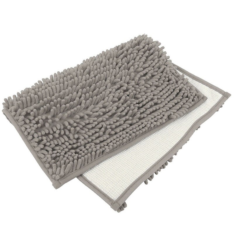 Absorbent Bath Mats for Tub Non - Slip Grey for Bathroom Floor Bath Rug Floor Washable Rug Set Kitchen Tools Non-slip mat