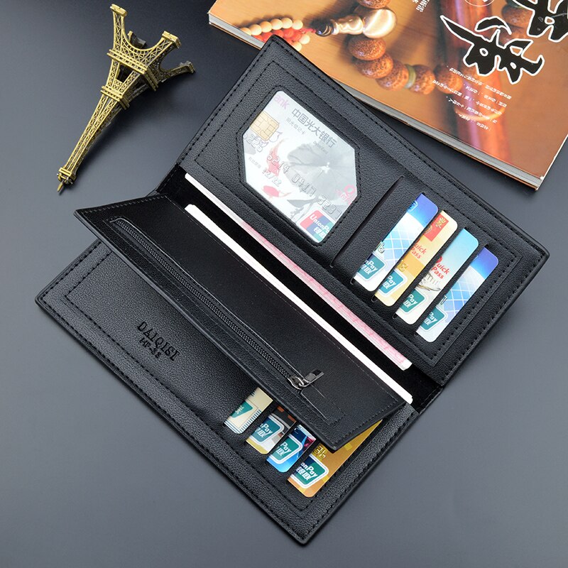 Heren portemonnee microfiber leer lange portemonnee carteira masculina hombre billeteras dunne porte heren portemonnees van leer