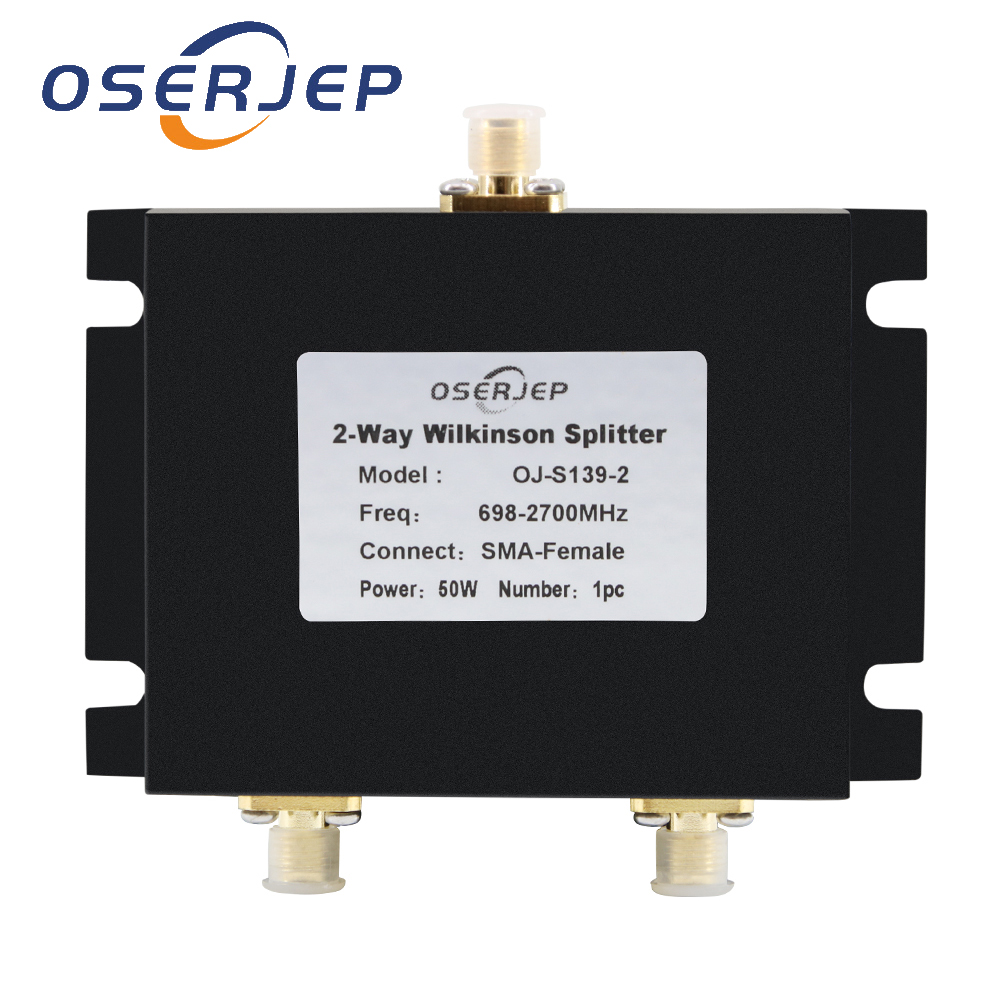 SMA tipo hembra 2/3/4Way divisor de potencia combinador 698-2700MHz Wilkinson Micro Strip para amplificador de señal de teléfono móvil GPS