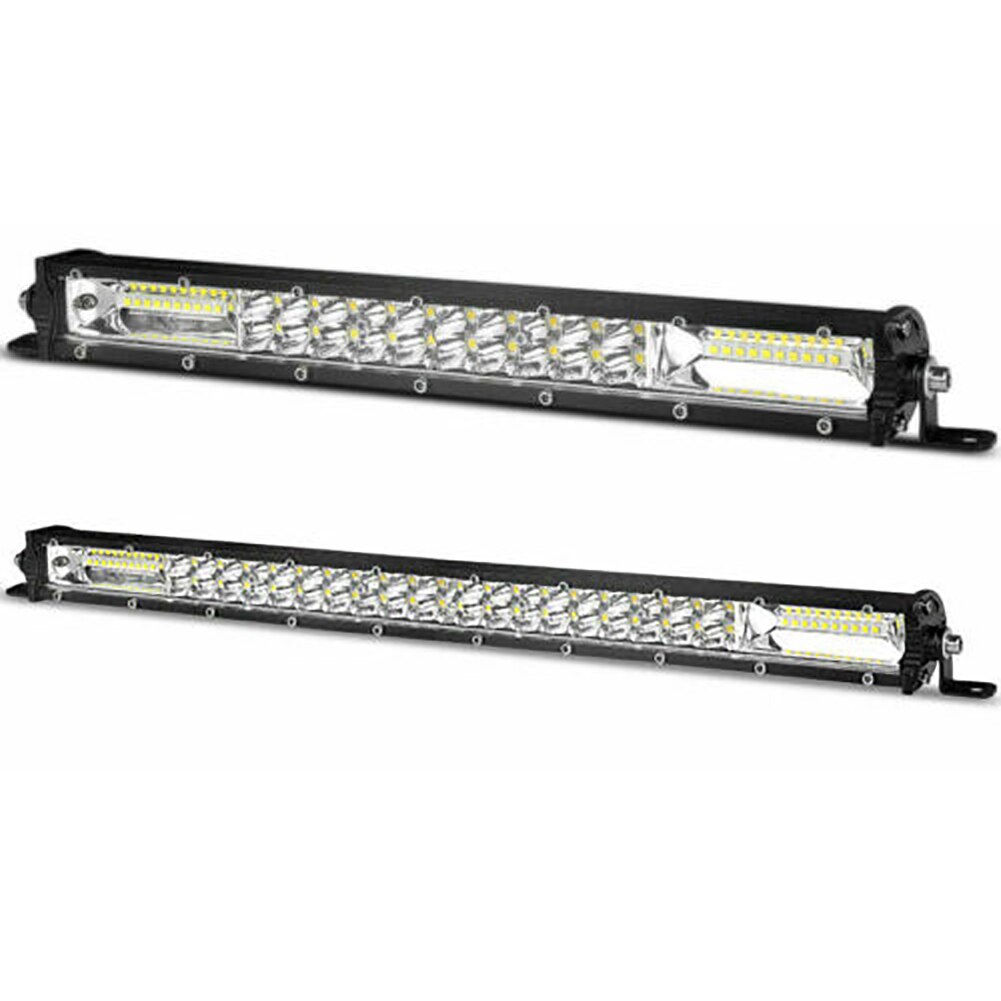 13" 20" Ultra Slim LED Light Bar Dual Row Spot Flood Combo Fog offroad Light Universal Car Accessories