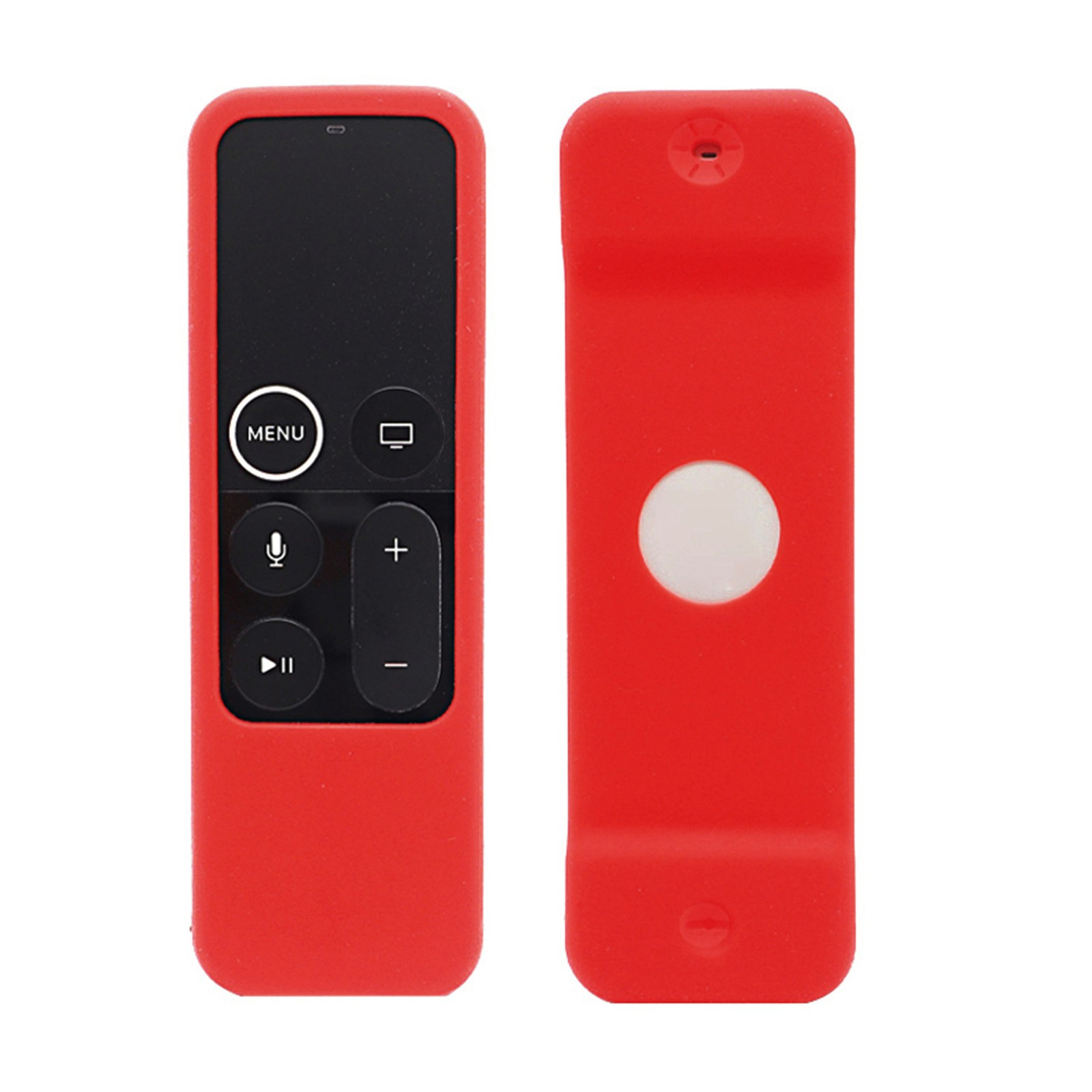 Silicone Remote Case Voor Apple Tv 4K 5th 21 Afstandsbediening Schokbestendig Beschermende Shell Vervanging Remote Case Cover: Red