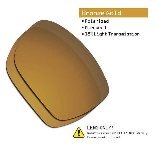 SmartVLT Polarized Replacement Lenses for Oakley Dispatch 1 Sunglasses - Multiple Options: Bronze Gold