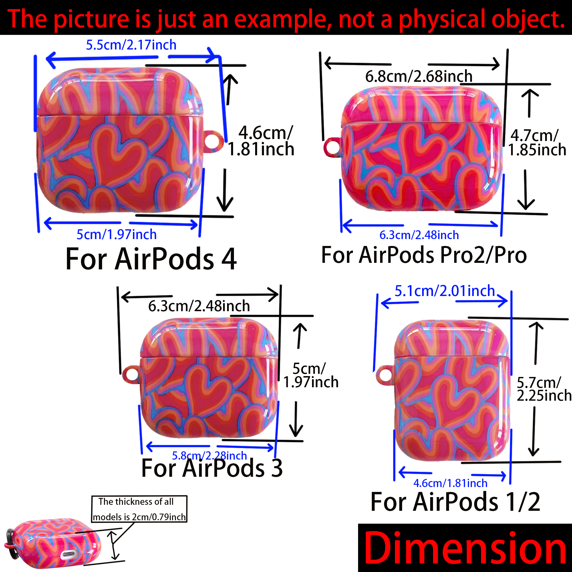 Blå marmor lämplig för airpods 4 3 2 1 pro 2 pro film mjukt fodral hörlursskydd skyddande fodral