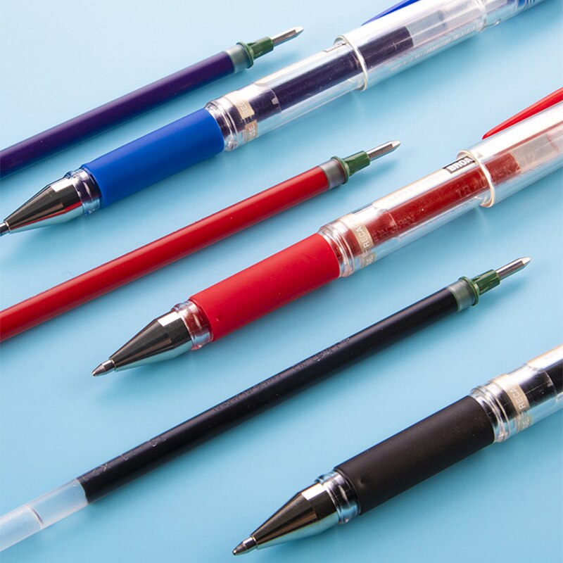 12pcs /lot Uni Gel Pen Refill UMR-10 Water Refill for UM-153 Original Refill Red Blue Black 1.0mm