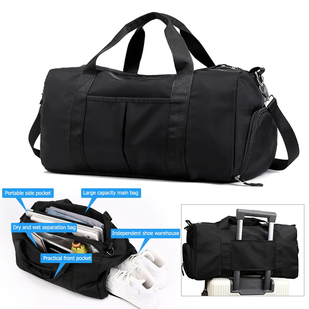 Multifunction Sports Gym Shoulder Bag Women Men Large Campacity Nylon Travel Pocket Fitness Waterproof Training Handbags
