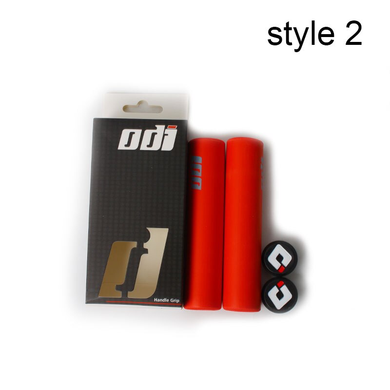 Odi cykelstyre grepp mtb silikon antisladd cykelstång greppskydd 130mm för road mountain hopfällbar blance cykeltillbehör: Röd -1 par stil 2