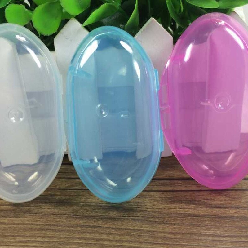 2 Stks/partij Baby Vinger Tandenborstel Kinderen Tanden Clear Zachte Baby Tandenborstel Rubber Schoonmaken Baby Borstel Silicon Tandenborstel + Box