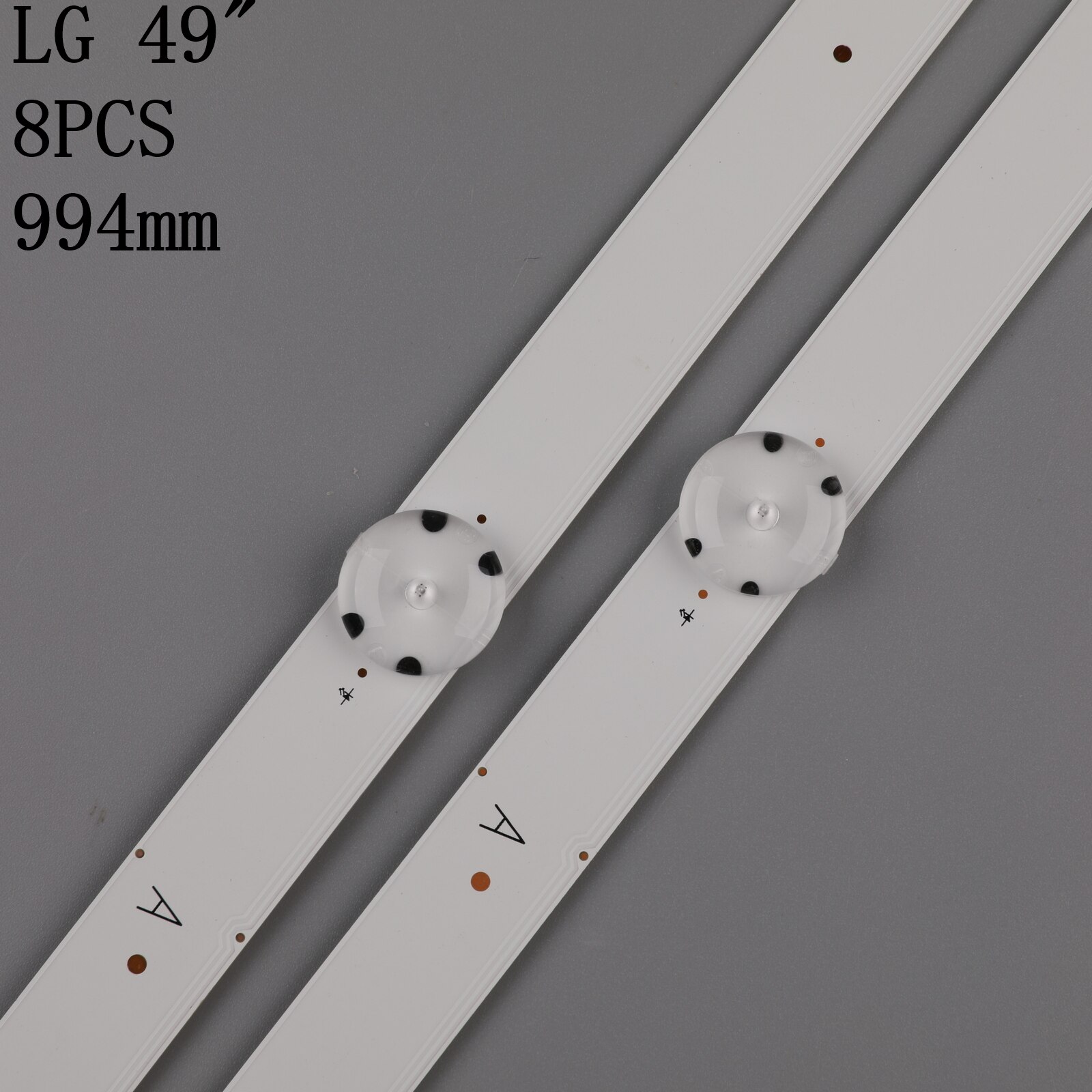 8 PCS LED backlight strip for LG 49UH610A 49UH6100 49lf5100 49UH6030 49UF640V 49UF6407 LGE_WICOP_49inch_UHD/FHD_REV05_A B