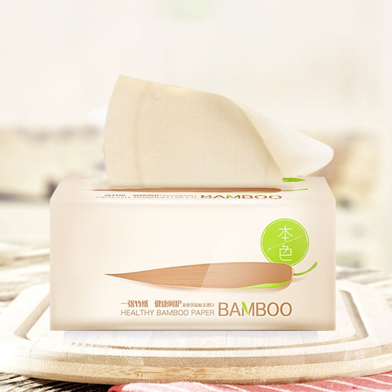 . naturligt bambumassa pumppapper inget blekmedel hälsa toalettpapper vätbart papper