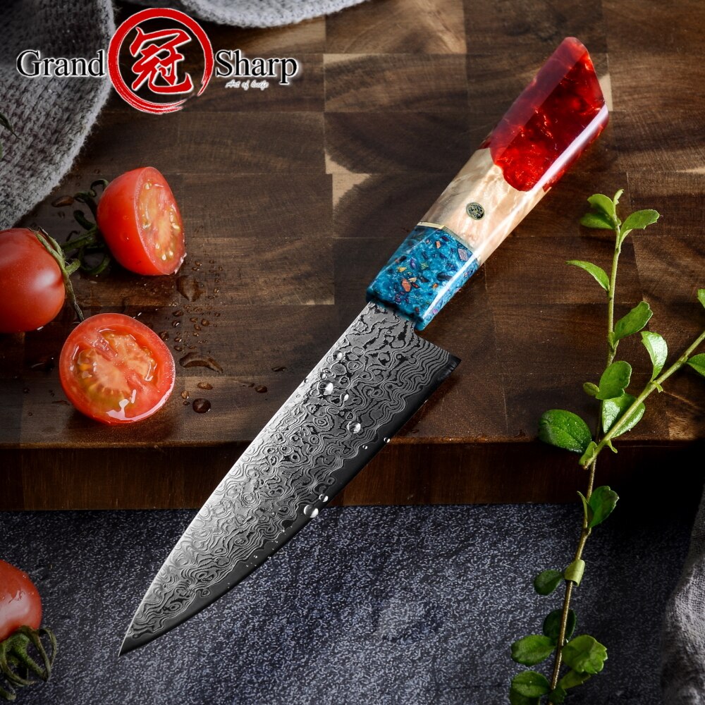 2 Pcs Damascus Chef Knife Set Japanese Kitchen Knives Gyuto Petty Cooking Tool 67 Layers Damascus Steel Premium Cookware Cutlery