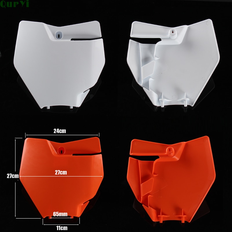 Motorcycle Plastic Front Number Plate Name Cover for 250/350/450 SX-F/XC-F And 125/150 SX Motocross Enduro