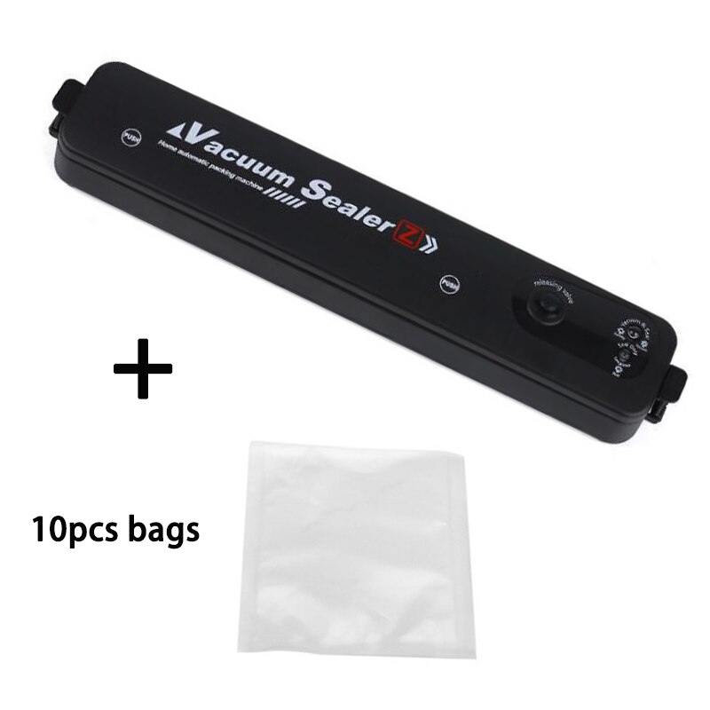 Küche Vakuum Lebensmittel Versiegelung 220V/110V Automatische Kommerziellen Haushalt Lebensmittel Vakuum Versiegelung Verpackung Maschine Umfassen 10Stck taschen: Uk-stecker