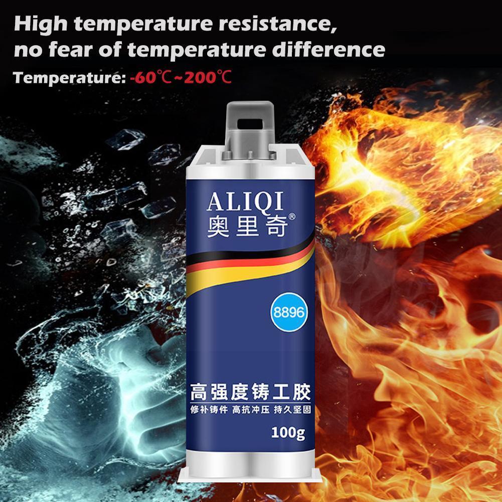 Pegamento Ab fuerte para radiador de hierro fundido, pegamento Repai resistente a la soldadura Industrial, pasta de reparación en frío de Metal duradero, calor O7u5