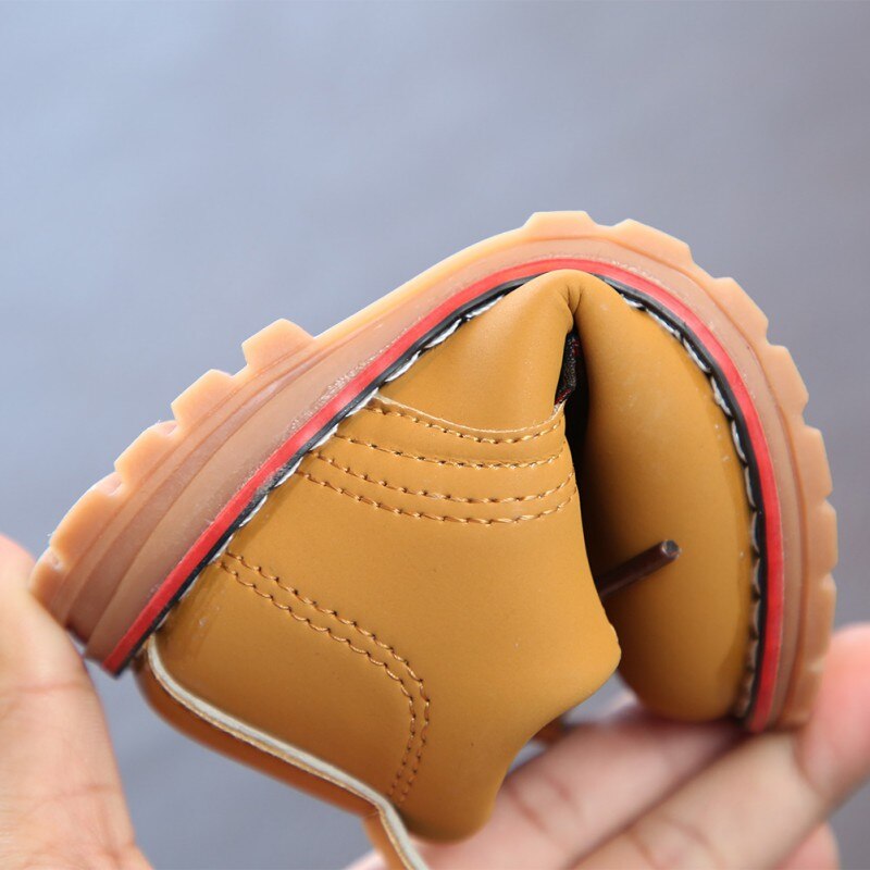 Baby Leuke Winter Baby Jongens Meisjes Kind Leger Stijl Martin Boot Warme Schoenen Mode