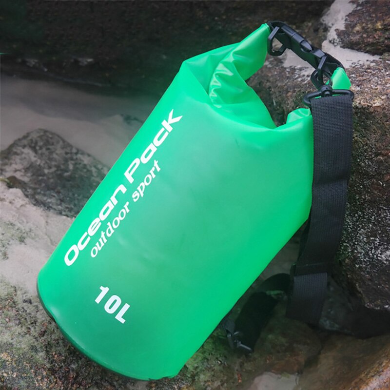 Outdoor 2L 5L 10L 15L Waterproof Dry Bag Pack Sack Swimming Rafting Kayak River Canoeing Trekking Floating Sailing Waterproof: 5L green