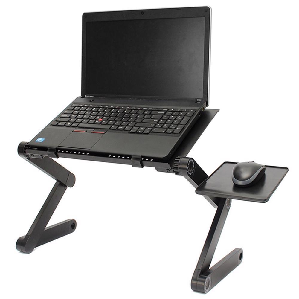 Soğutma fanı dizüstü bilgisayar masası taşınabilir ayarlanabilir katlanabilir bilgisayar masaları dizüstü tutucu tv yatak PC Lapdesk masa standı Mouse Pad