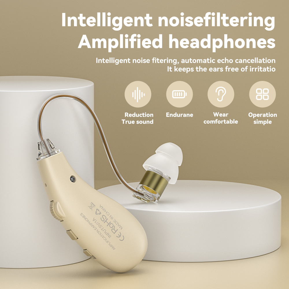 Enlarged hearing health earphones enhance ear sound protection for the elderly with hearing loss and tinnitus For Hearing Aid