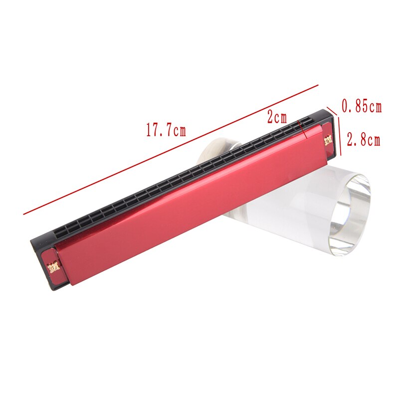 24 Hole Key Of C Play Harmonica Tremolo Harmonica Mouth Organ For Blues Jazz Rock Folk Musical Beginner Instrument