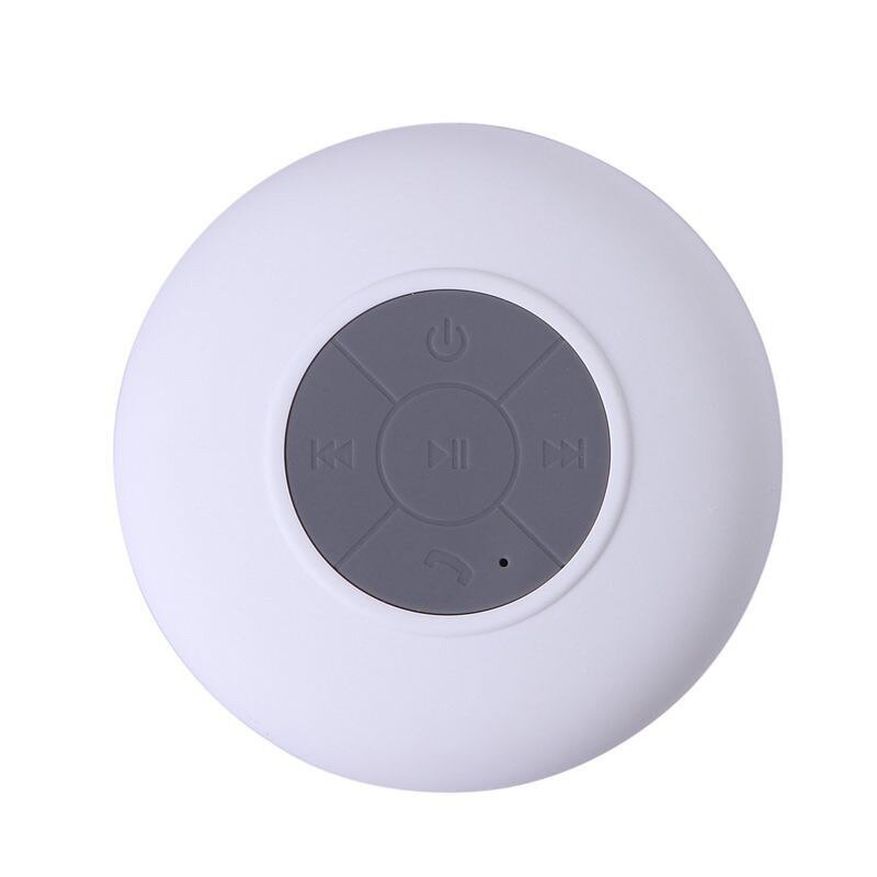 Waterdichte Draadloze Bluetooth Speaker Draagbare Mini Speaker Douche Zuignap Anti Badkamer Baden Kind Kleine Luidspreker: WHITE