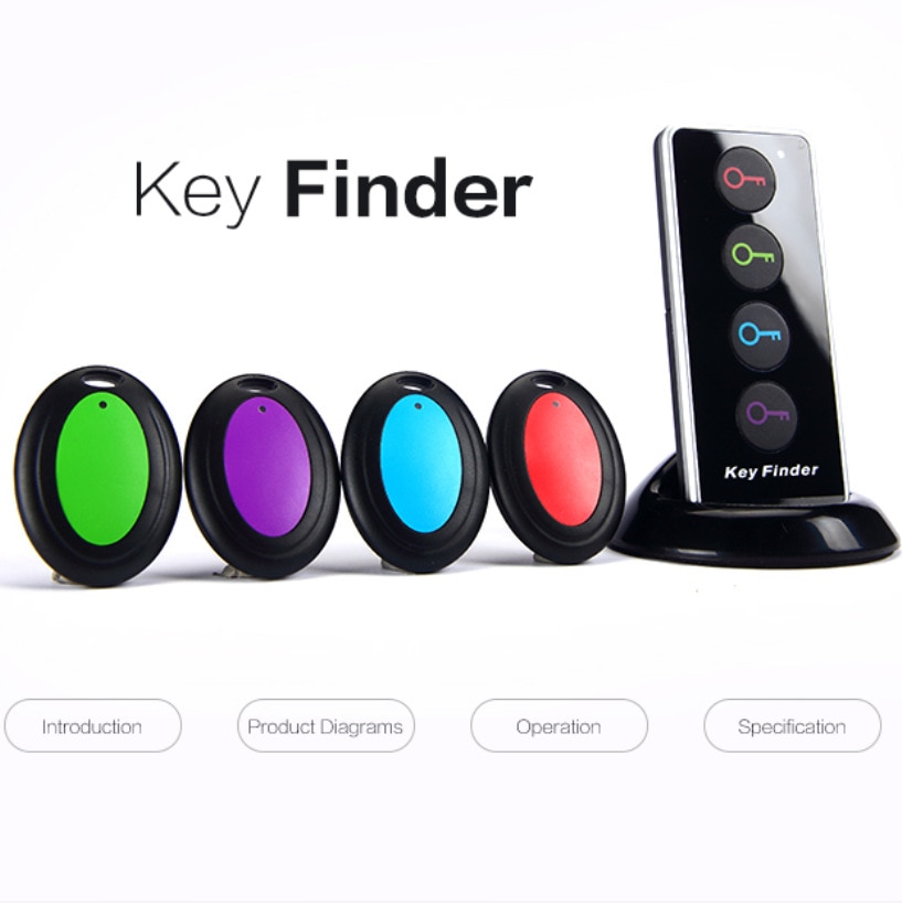 4 in 1 Wireless Key Finder One Drag Four Household Lost-proof Mobile Phone Finder