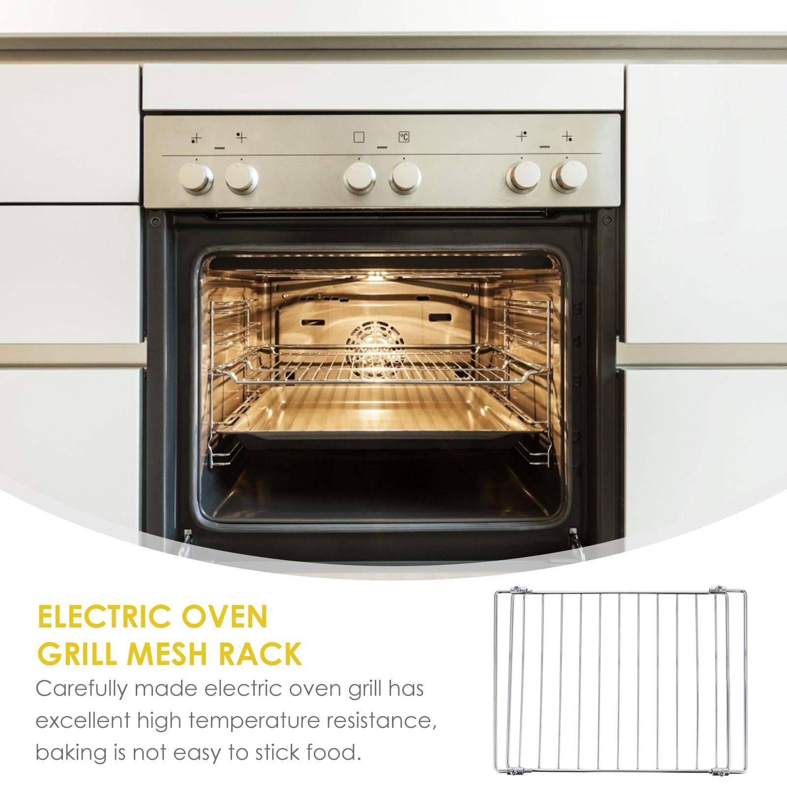 1 Pc Portable Telescopic Net Rack Practical Electric Oven Rack Stainless Steel Grill Mesh for Home Hotel