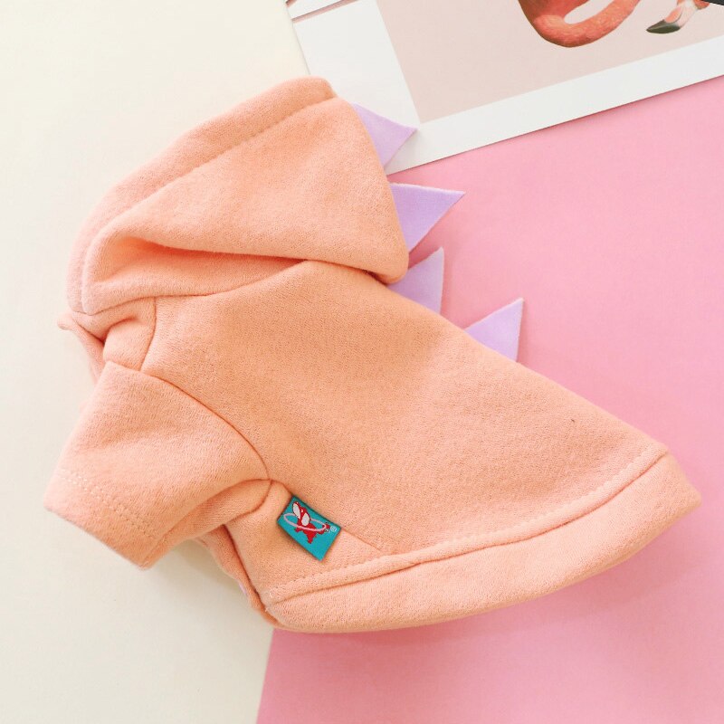 Sweat à capuche en forme de dinosaure pour chien et chat, vêtement d&#39;hiver pour animaux de compagnie, Costume pour petits chiens, Yorkshire Shih Tzu
