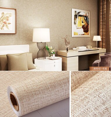 Decoratieve Vinyl Folie - Zelfklevend Behang - Verwijderbare Muursticker voor Huisdecoratie: Khaki / 3m x 60cm