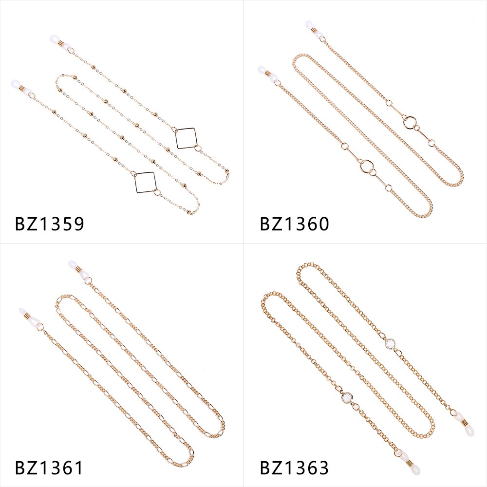 Mode Kralen Brillen Chain Dames Zonnebril Ketting Metalen Brillen Houder Lanyards Glazen Retainer Strap Accessoires