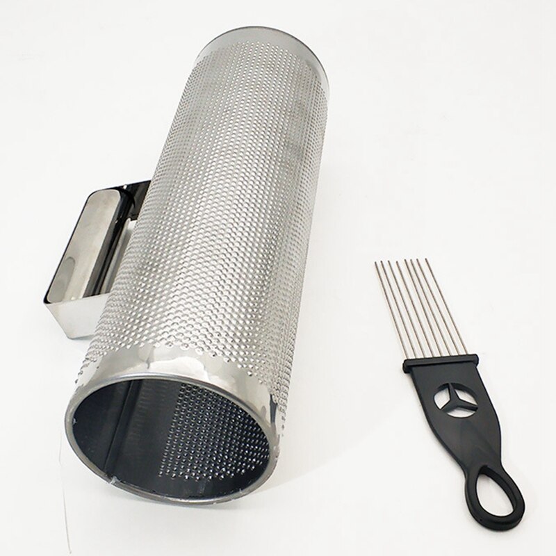 Grand acier inoxydable Guiro avec grattoir Latin Merengue Instrument de musique à Percussion 12X4 pouces extrémités ouvertes