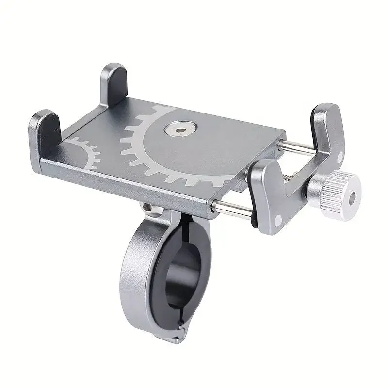Fahrrad Telefon Halter Halterung Universal Mobile Handy GPS Metall Reiten MTB Motorrad Ständer Halterung Bike Moto Lenker Antislip Clip: WHITE