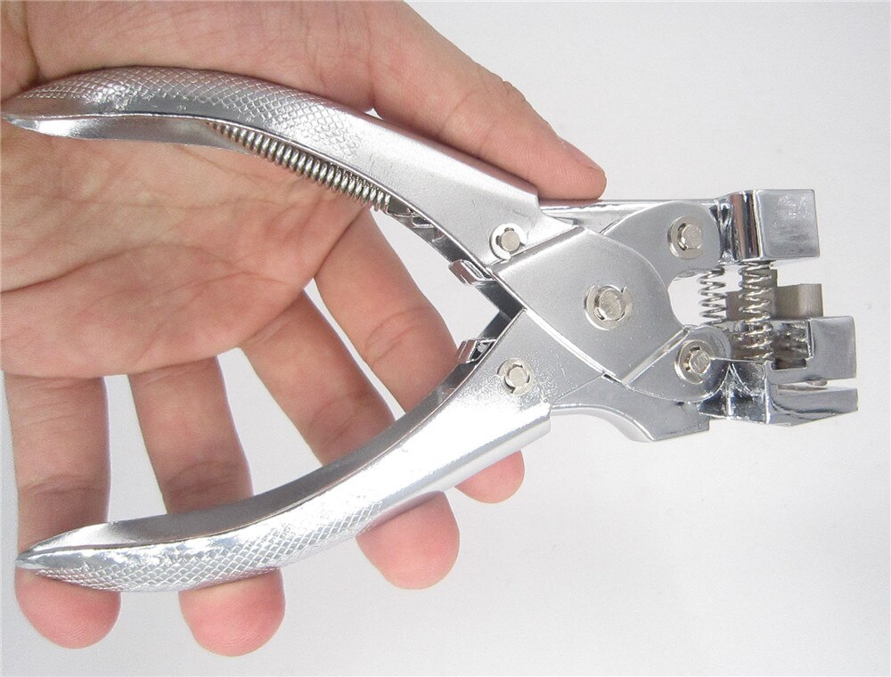 T Slot Shape Cutter Puncher Punch Plier Hole Paper PVC Plastic ID Identity Cut Card paperboard stationery Office Badge Tag Tool