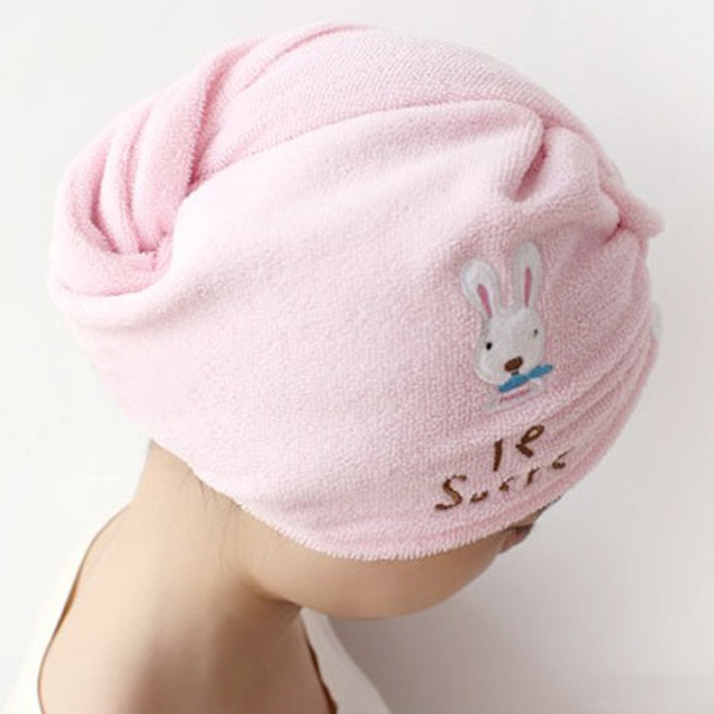Serviettes de bain à séchage rapide en tissu microfibre, chapeau de douche, Turban absorbant, couleur aléatoire, 1 pièce