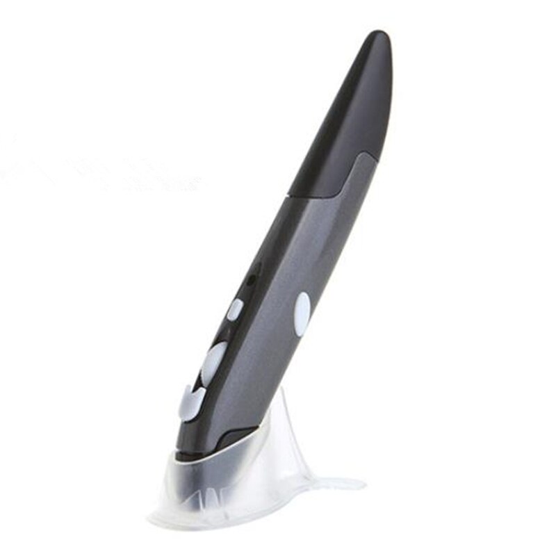 Universal2.4GHz Caneta Mouse Óptico Sem Fio USB Tablet Laptop Pocket PC Inteligente Desenho Ensino material de Escritório: Cinza