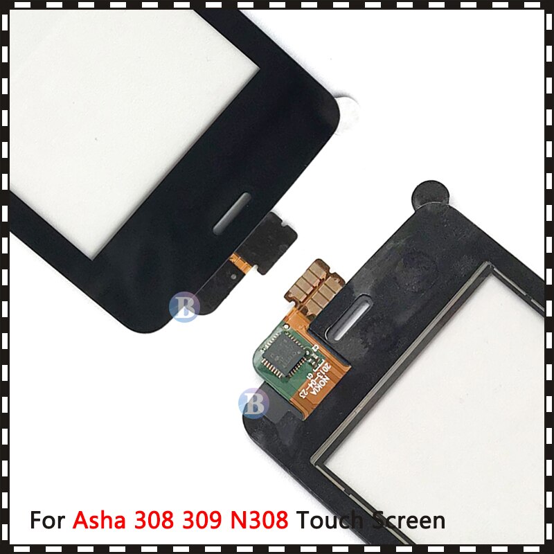 N308 3.0" For Nokia Asha 308 309 310 3080 3090 Touch Screen Digitizer Sensor Outer Glass Lens Panel Black