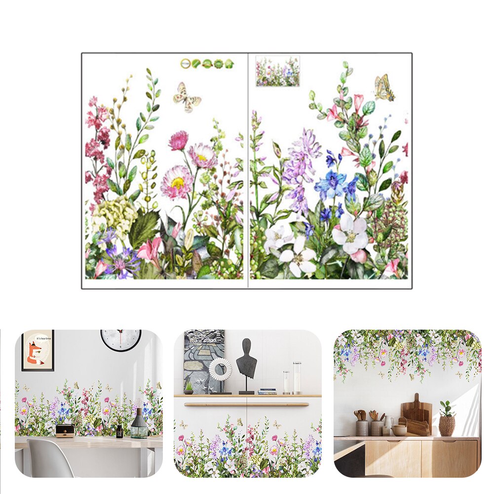 DIY Decorative Film Self Adhesive Wall Paper Furniture Renovation Stickers Kitchen Cabinet Flowers Wallpaper Home Kitchen Decora
