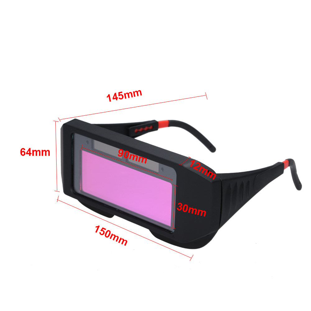 Solar Energy Auto Darkening Welding Safety Goggles Anti UV Weld Glasses Protect Eyes