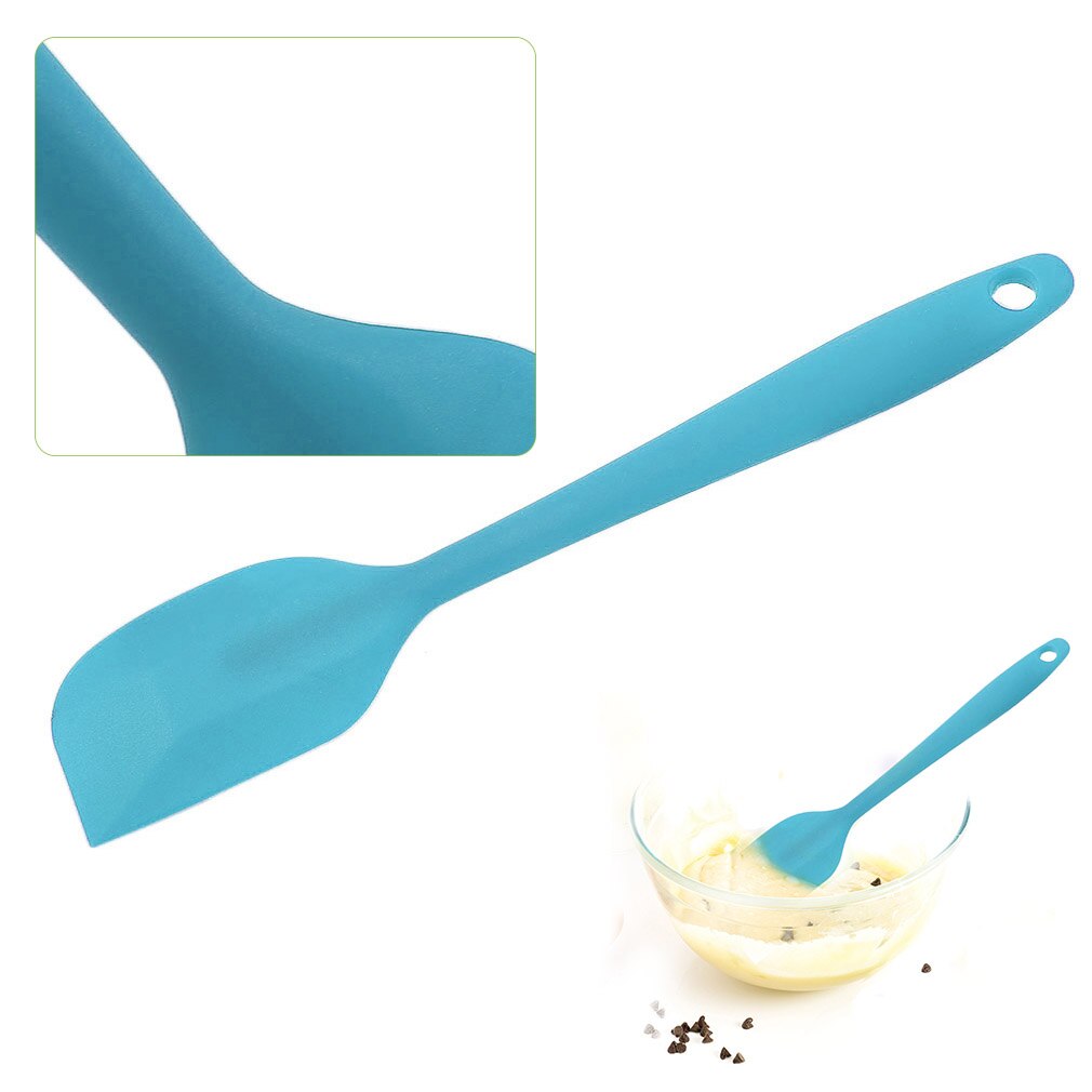 7 colores utensilios de cocina para hornear espátula de silicona cuchara para mezclador de helados mantequilla pastel espátula de pastelería Espátulas para galletas