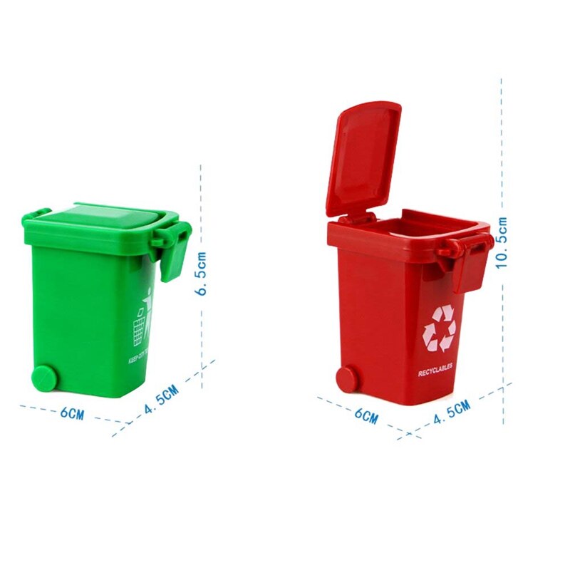 Toy Vehicles Garbage Truck's Trash Cans, 3 Pack Toy Garbage Truck Replacement Parts, Simulated Trash Can