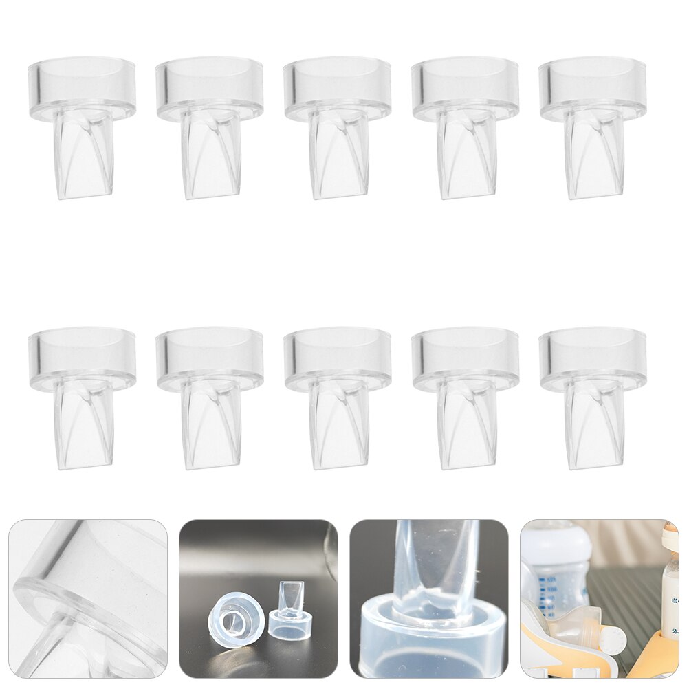 Válvulas de pico de pato de repuesto de silicona, 10 piezas, Protector de reflujo para espectros: Transparent 1