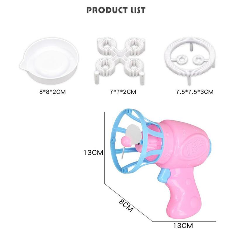 proprietà Divertente ic Bolla Ventilatore Macchina Elettrica Automatica bolla creatore con Il mini Ventilatore per Bambini tutto'aperto Giocattoli Forniture di Nozze