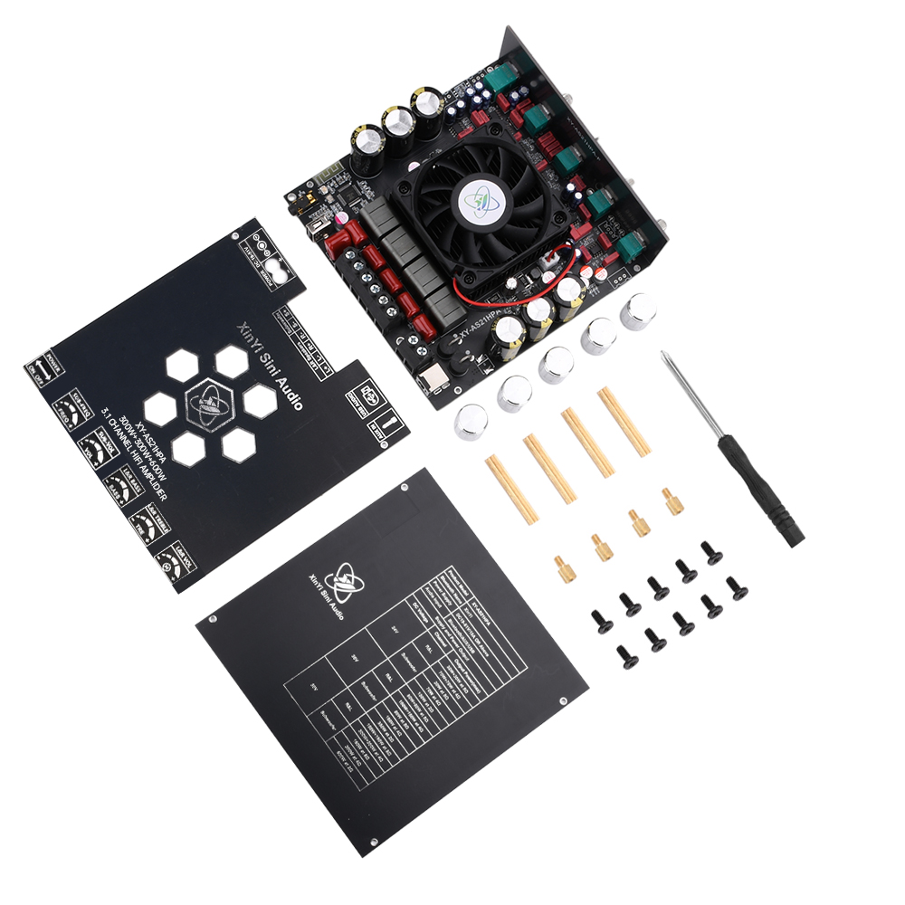 AS21HPA High-Power Bluetooth Digitale Geluidsversterkers Board 2.1 Kanaals Subwoofer 300 W * 2 + 600 W TPA3255 Bluetooth Speaker Board
