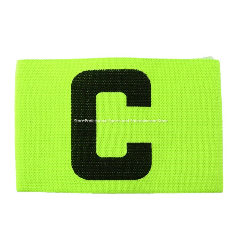 Promotional Football Soccer Flexible Sports Adjustable Player Bands Fluorescent Captain Armband Soccer Accesory: Green