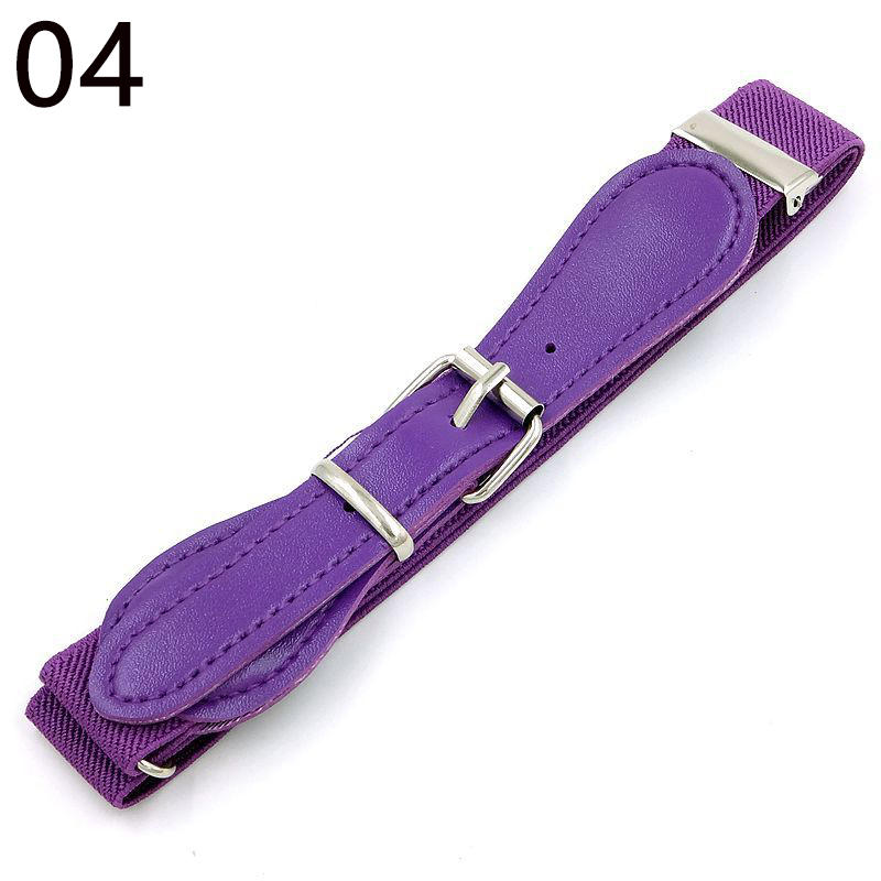 Baby ensfarget barn elastisk midjebelte barn linning for jenter gutter anti fradrag belte essensielt barnebelte: 04