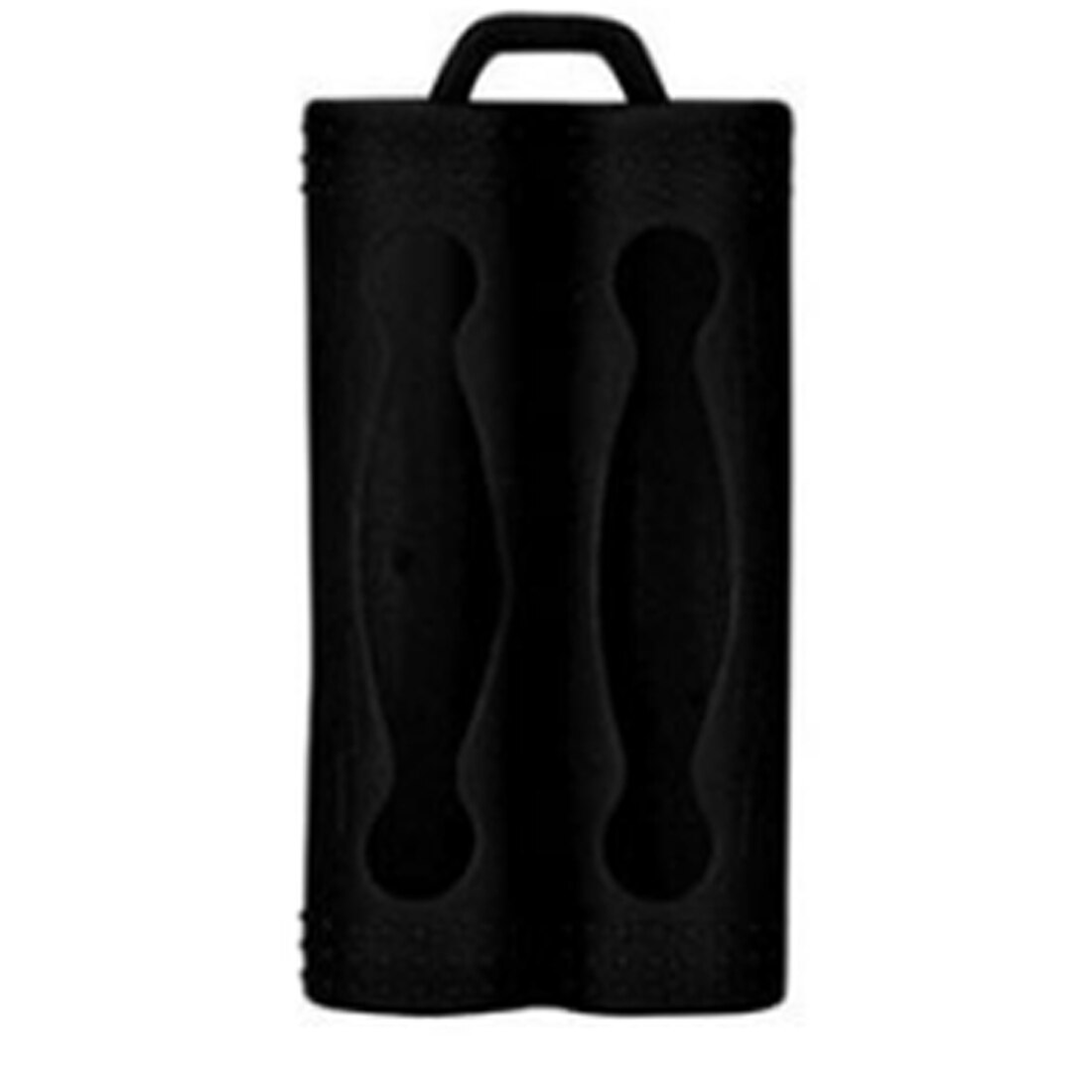 Double Battery Silicone Sleeve For 18650 Battery Protective Bag Battery Storage Boxes Anti-short Circuit Battery Cover Case: Black
