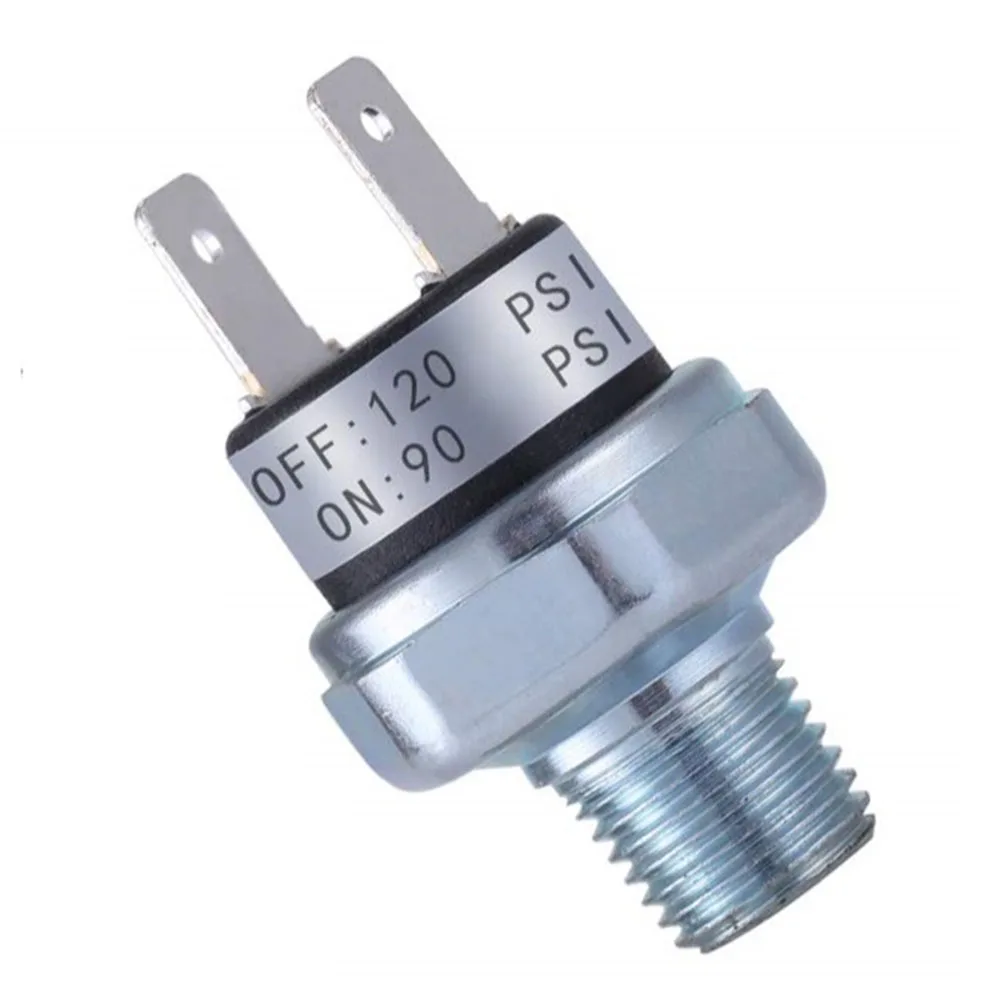 Luchtcompressor Drukschakelaar 70-100PSI 90-120PSI 1/4 ''NPT Draad Voor 12 V/24 V DC compressoren Drukschakelaar Controle: Rood