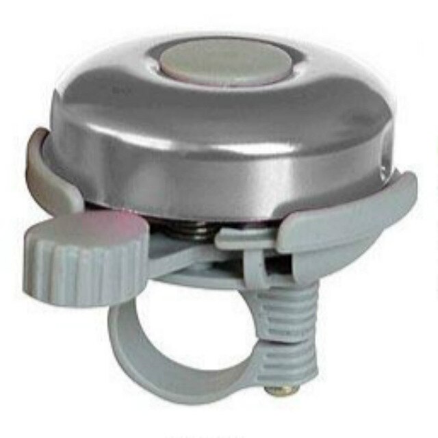 Timbre de bicicleta nueva campana bicicleta de montaña alarma de manillar anillo de bocina de Metal para bicicleta, accesorios de ciclismo, anillo de campana de bicicleta de seguridad: silver